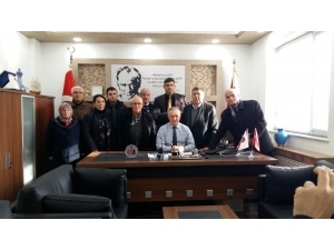 Şehit Ve Gazi Aileleri Derneği’nden İlçe Emniyet Müdürü Hakkı Güner’e Başsağlığı Ziyareti