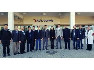 İl Sağlık Müdürü Korkmaz, İlçe Devlet Hastaneleri Ziyaretlerine Devam Ediyor