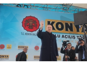 Cumhurbaşkanı Erdoğan Konya’da Sevgi Gösterileriyle Karşılandı