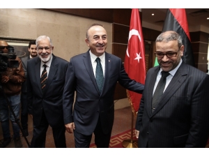 Bakan Çavuşoğlu Libya Yüksek Devlet Konseyi Başkanı El-meşri İle Görüştü