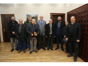 Üç Saraylılar’dan Başkan Kazım Kurt’a Ziyaret