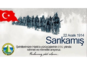 Başkan Tekin’in Sarıkamış Şehitlerini Andı