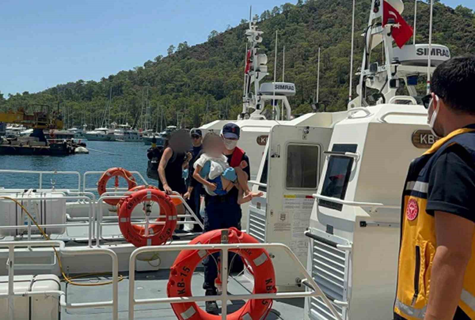 gezi-teknesinde-rahatsizlanan-cocuk-icin-tibbi-tahliye-gerceklestirildi