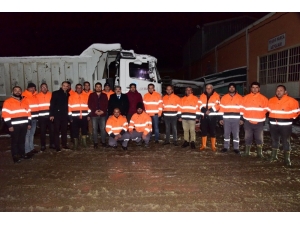 Başkan Can, Karla Mücadele Ekipleriyle Bir Araya Geldi