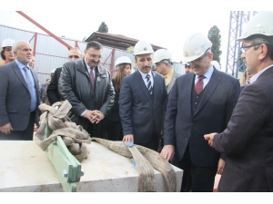 Restorasyonu Başlayan Tarihi Şehzade Korkut Camii’ne İlk Taşı Vali Karaloğlu Koydu