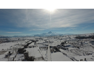 Burdur’da Kar Manzarası Drone İle Görüntülendi
