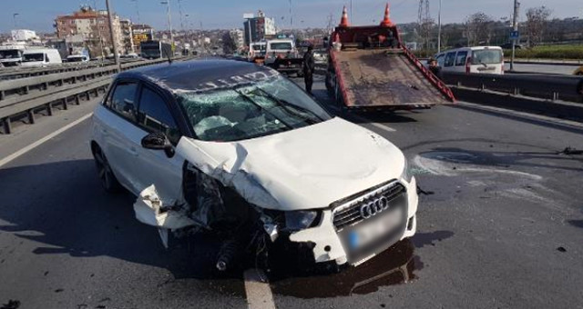 Talihsiz Sürücü, Önüne Çıkan Martıya Çarpmamak İçin Kaza Yaptı