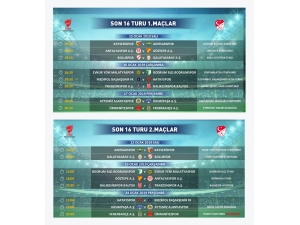 Ziraat Türkiye Kupası Son 16 Tur Programı Belli Oldu