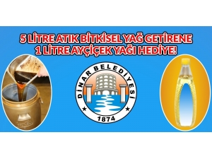 5 Litre Bitkisel Atık Yağ Getirene 1 Litre Ayçiçek Yağı Hediye