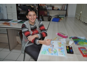Otizmli Nazlı’nın Ressam Olma Hayali