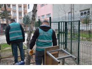 Yükümlülerden Okul Tadilat Ve Temizlik Çalışması
