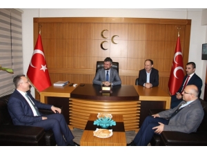 Cumhur İttifakı’nın Adayı Mutlu Işıksu Mhp’yi Ziyaret Etti