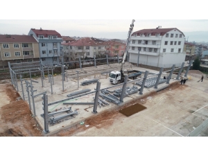 Orhangazi Spor Salonu’nun Zemin Kat Çalışmaları Başladı