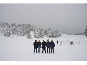 Murat Dağı Kayak Merkezi’ni İncelediler