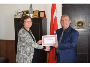 Kaymakam Çalık’tan Taviloğlu’na Teşekkür Belgesi