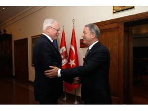 Bakan Akar, Abd’nin Suriye Özel Temsilcisi Jeffrey’i Kabul Etti