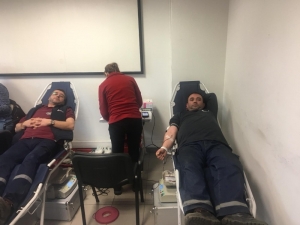 Bilecik’te Birleşik Metal İş Sendikası’na Bağlı İşçiler Kan Bağışı