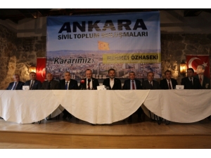 Ankara’da Bulunan Stk’lar Özhaseki’yi Destekleme Kararı Aldı