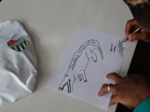 Chedjou’dan ’Timsah’ Çizimi