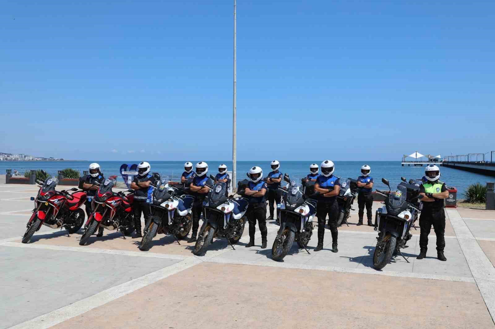 samsun-da-zabitaya-hizli-mudahale-gucu-motosikletli-ekipler-sahada
