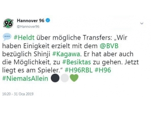 Hannover 96’dan İlginç Shinji Kagawa Açıklaması
