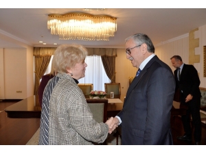 Kktc Cumhurbaşkanı Akıncı, Bm Özel Danışmanı Lute’yi Kabul Etti