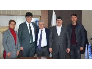 Ak Parti Pasinler Belediye Başkan Adayı Dölekli’den Başkan Sertoğlu’na Ziyaret