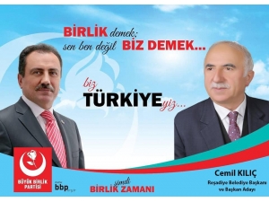 Reşadiye Belediye Başkanı Kılıç, Bbp’den Aday Oldu