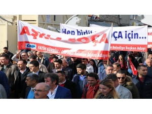 Chp, Foça’da Seçim Startını Miting Havasında Verdi