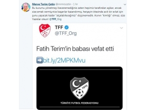Fatih Terim’in Kızı Merve Terim’den Tff’ye Büyük Tepki