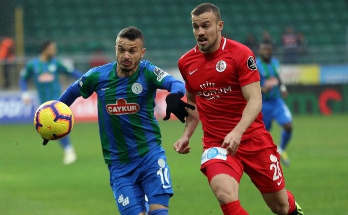Rizespor Ile Antalyaspor Puana Razı