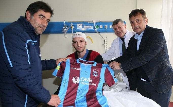 Trabzonspor'dan Bina Çokmesindeki Yaralılara Ziyaret