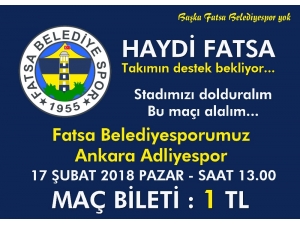 Fatsa Belediyespor’dan Taraftara Jest
