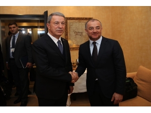 Hulusi Akar Lübnanlı Mevkidaşıyla Bir Araya Geldi