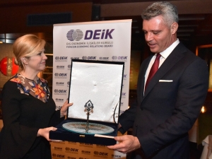 Deik, Hırvatistan Cumhurbaşkanı Kitarovic’i Ağırladı