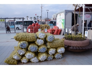 2 Günde 15 Ton Patates Satıldı