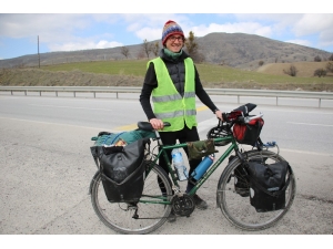 Bisikletiyle Japonya’ya Giden İngiliz, Türkiye Rotasında