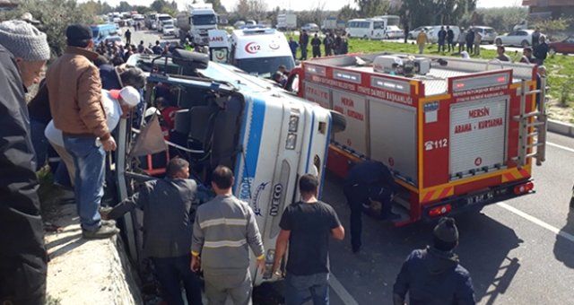Mersin'de Minibüs Devrildi: 5 Ölü, 22 Yaralı