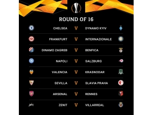 Uefa Avrupa Ligi Son 16 Turu Eşleşmeleri Belli Oldu