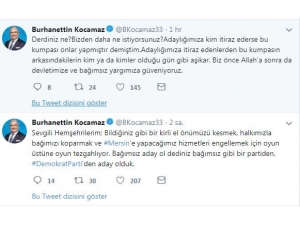 Kocamaz’ın Dp’den Büyükşehir Adaylığına İtiraz Edildi