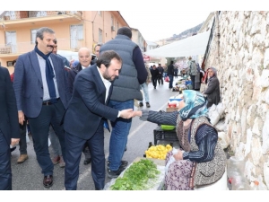 Akseki Belediye Başkan Adayı Özkan, Pazar Esnafıyla Buluştu