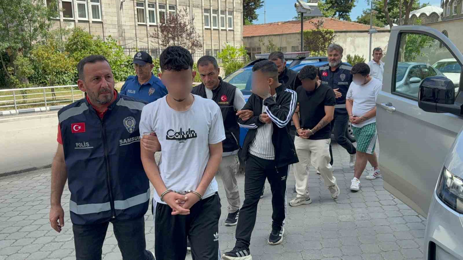 samsun-da-uyusturucu-ticaretinden-4-kisi-adliyeye-sevk-edildi
