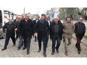 Ümmet Akın, Çeştepe’de Pazarcı Esnafı Ve Vatandaşlarla Bir Araya Geldi