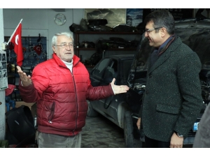 Konacık Sanayi Esnafından Mehmet Tosun’a Büyük İlgi