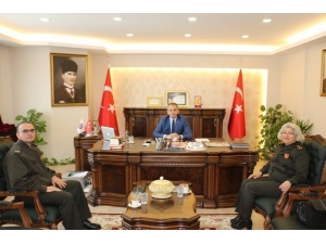 Garnizon Komutanı Aydoğdu’dan Kaymakam Pişkin’e Ziyaret