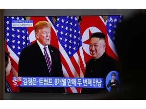Abd Başkanı Donald Trump İle Kuzey Kore Lideri Kim Jong Un Yeniden Bir Arada.