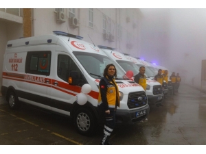 Mardin’de Tam Donanımlı 8 Ambulans Hizmete Girdi