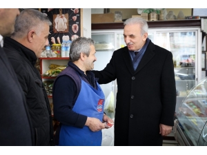 İsmet Yıldırım, Gündüz Esnafı Ziyaret Etti, Akşam Sivaslılarla Buluştu