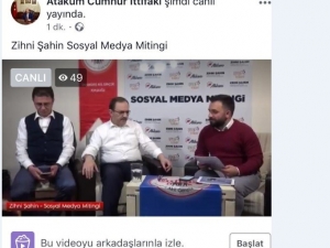 Başkan Zihni Şahin’den ’Sosyal Medya Mitingi’