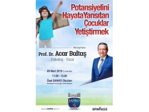 Prof. Dr. Acar Baltaş Sanko Okullarında Söyleşi Yapacak